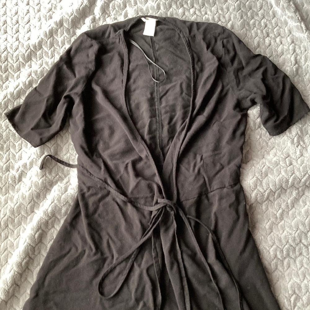 H&M black XS cardigan type cover up